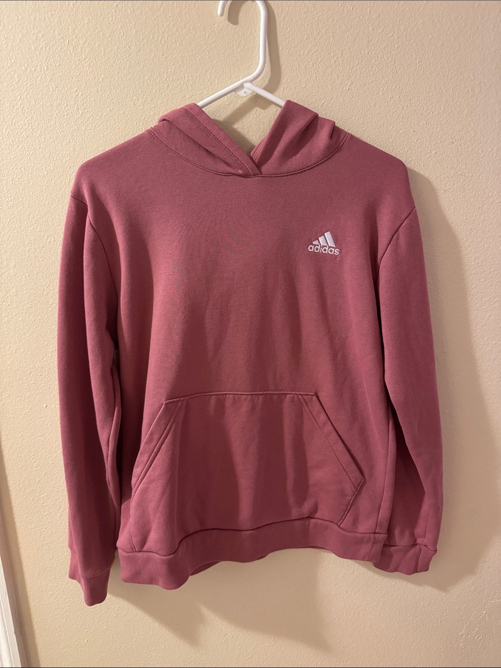 adidas Kids Hoodie in Dusty Rose Pink